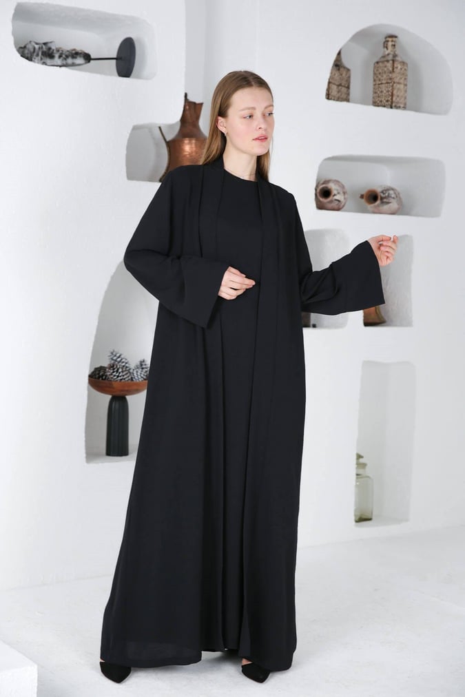 Ensemble abaya+robe fresh noir