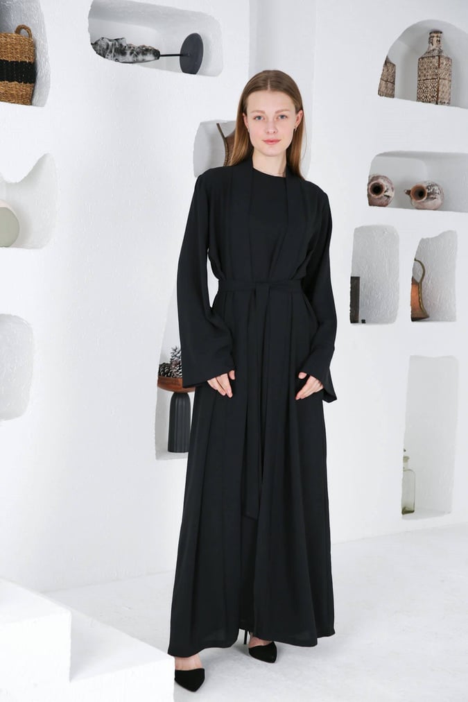 Ensemble abaya+robe fresh noir
