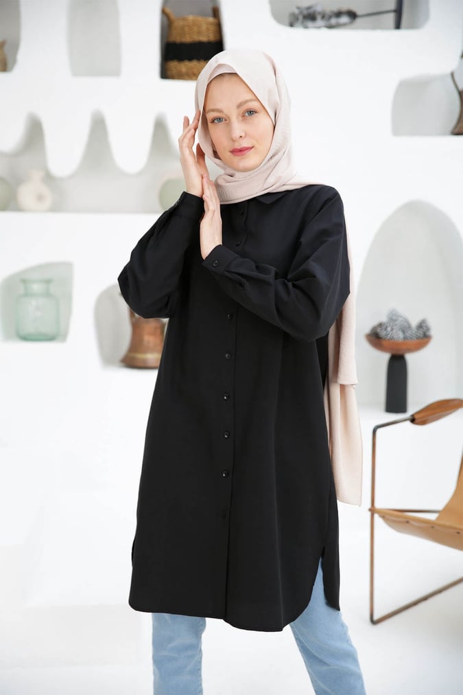 Chemise basic noir