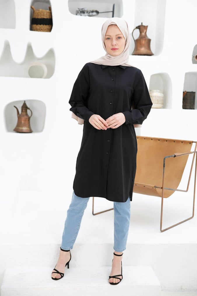 Chemise basic noir