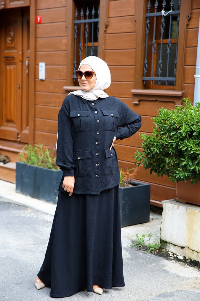 Ensemble safari jupe noir