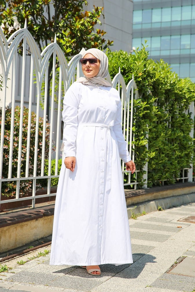 Robe chemise blanche