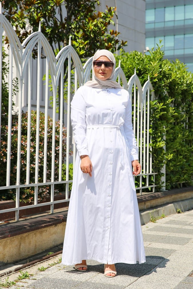 Robe chemise blanche