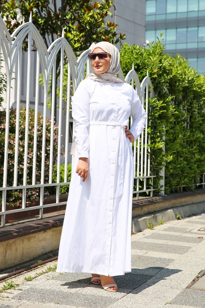 Robe chemise blanche