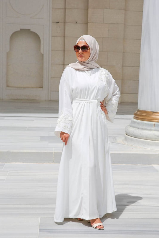 Abaya deluxe écru