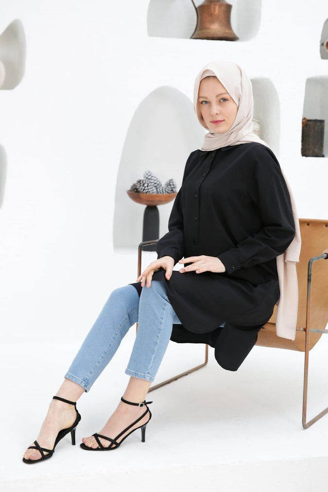 Chemise basic noir