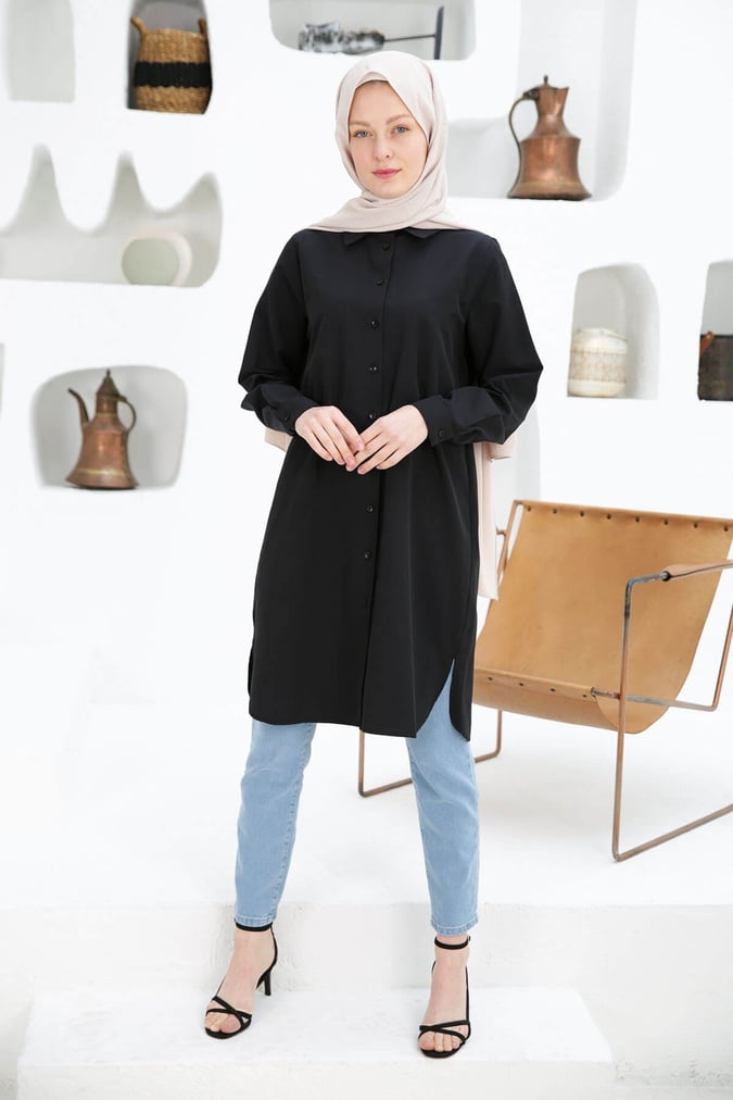 Chemise basic noir