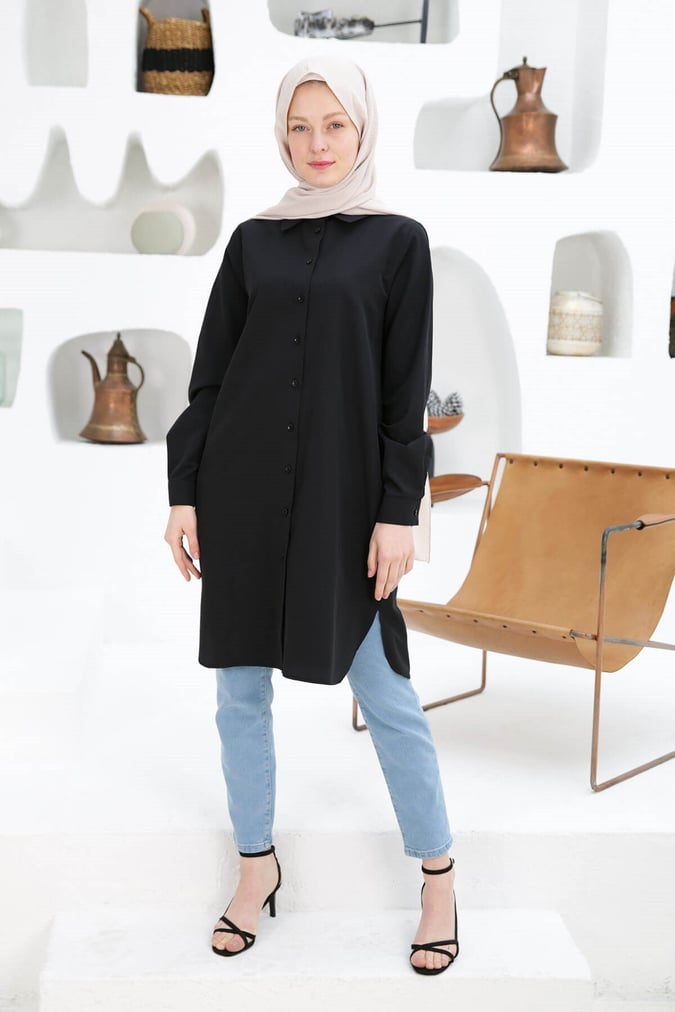 Chemise basic noir
