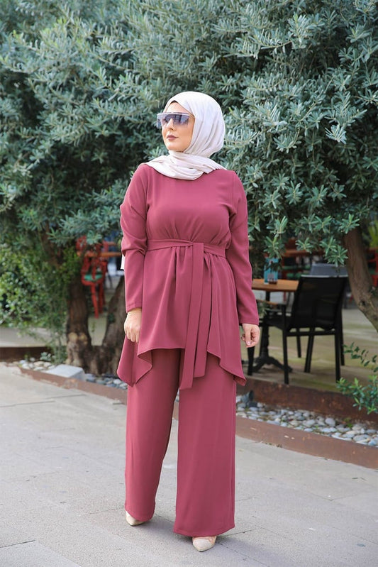 Ensemble modesty vieux rose
