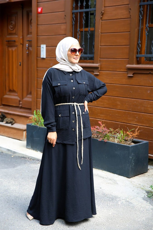Ensemble safari jupe noir