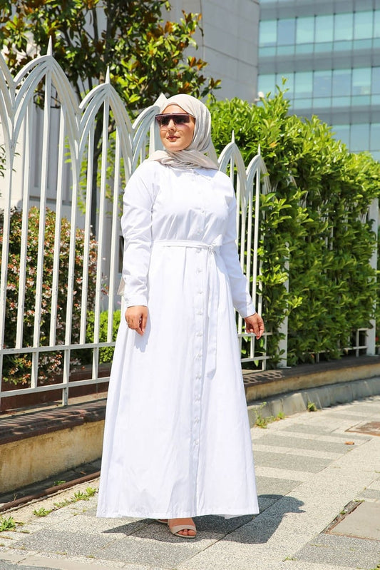 Robe chemise blanche